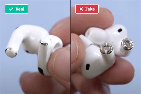 real vs fake airpods